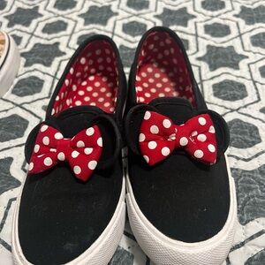 Stylish Kids Sneakers with Red Polka Dot Bow